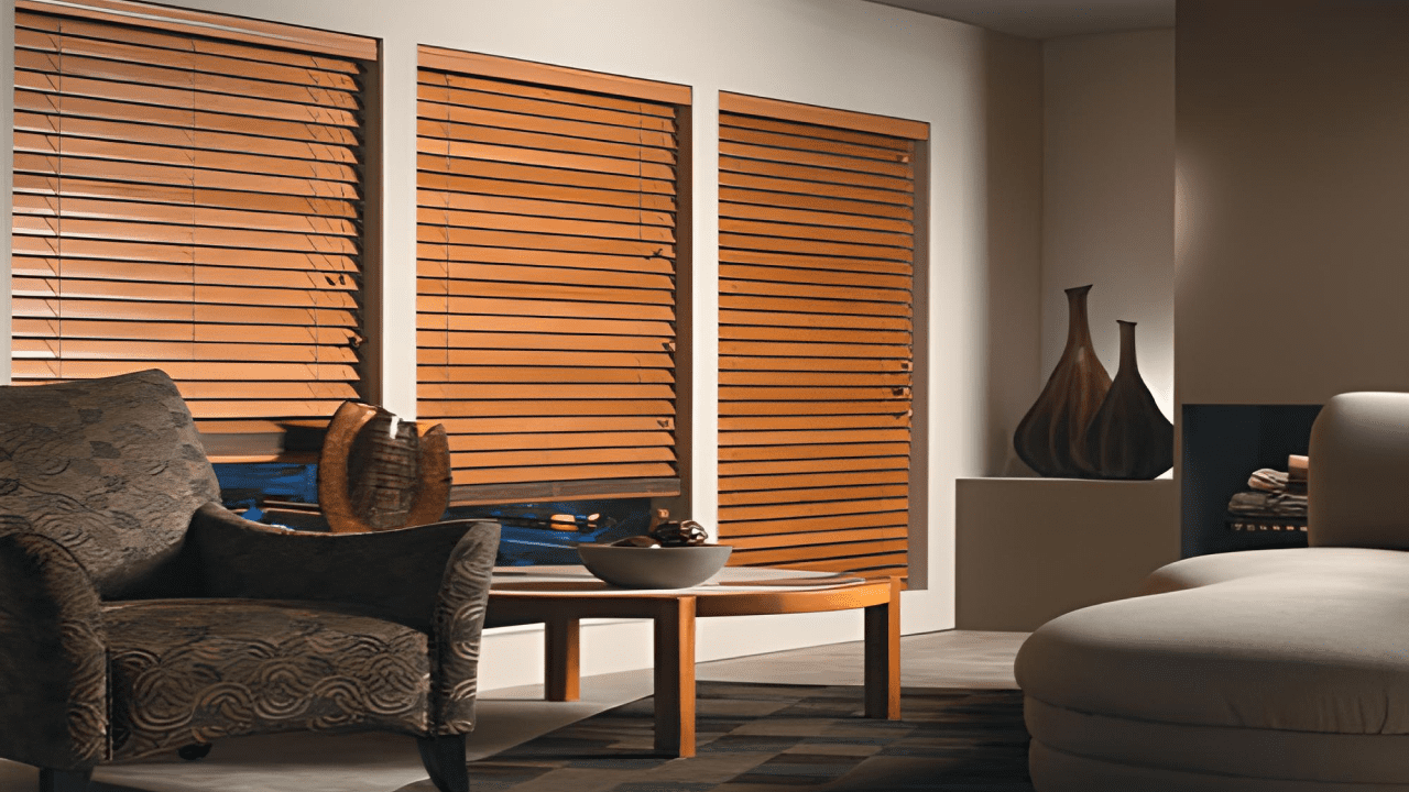 Horizontal Blinds for Living Room